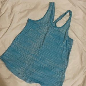 Blue workout tank